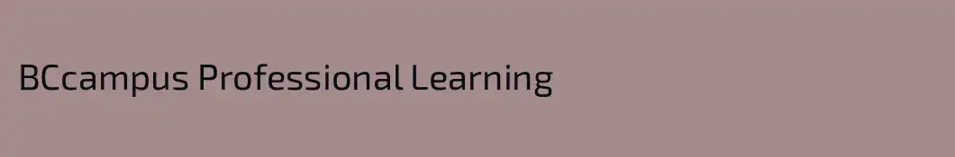 BCcampus Professional Learning
